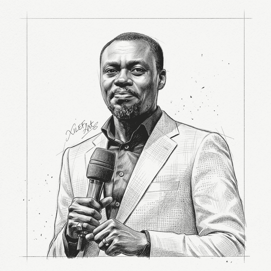Apostle Grace Lubega's Pencil Portrait — Let's Draw Yours Too, A3 at XILEF Art